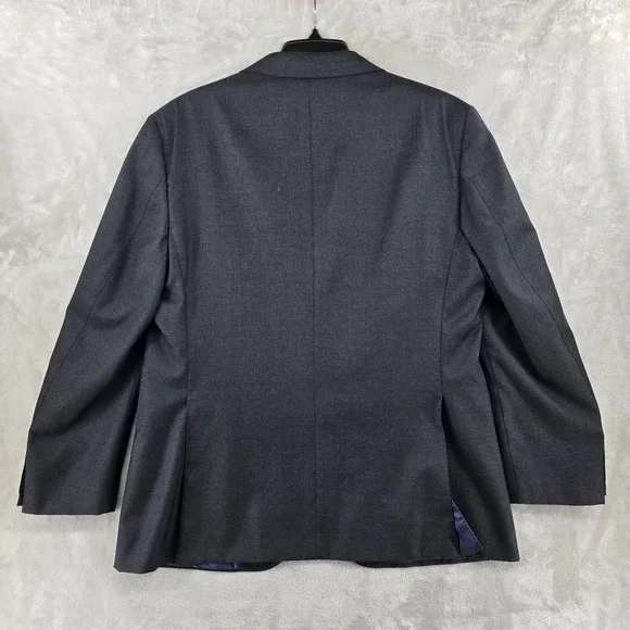 SUITSUPPLY Jacket Mens 44R Gray Blazer Suit Napoli Reda Wool Surgeons Cuff